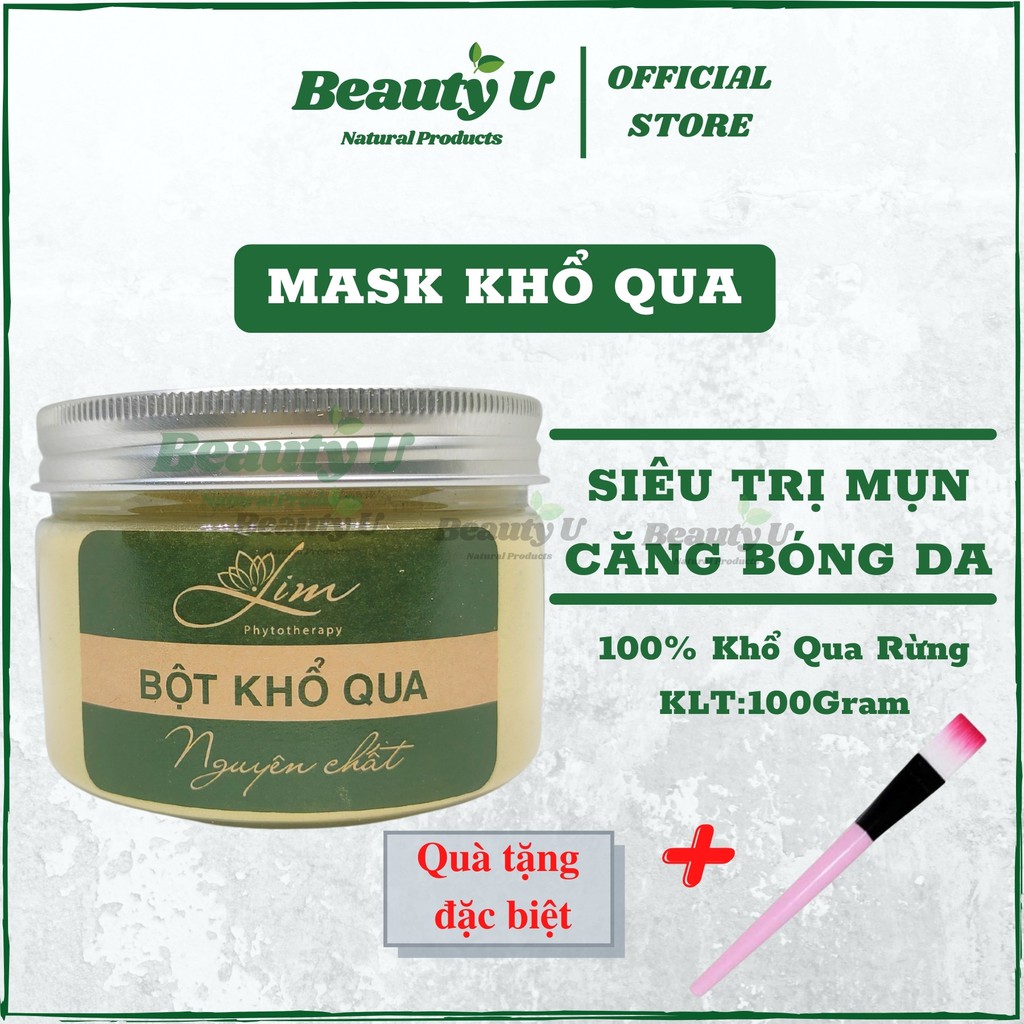 Mask Mặt Nạ Khổ Qua Rừng LimFarm 100g Giảm Mụn Mờ Thâm Da Dầu , Dưỡng Da Căng Bóng , Bột Khổ Qua Rừng - Handmade | BigBuy360 - bigbuy360.vn