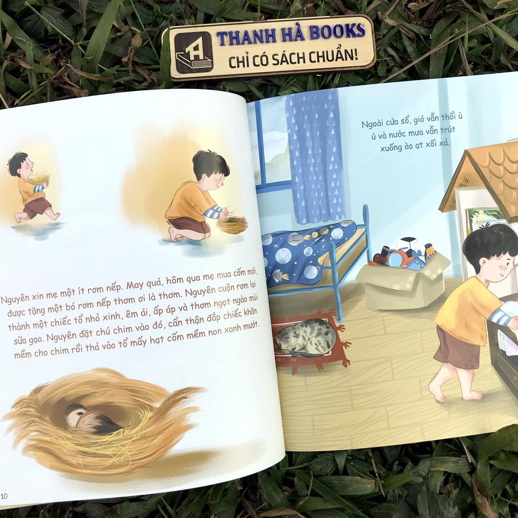 Sách - Chim Sẻ tóc xù - Tặng kèm Thiệp - Dành cho bé 3+ tuổi (Truyện đọc cho bé trước giờ đi ngủ)