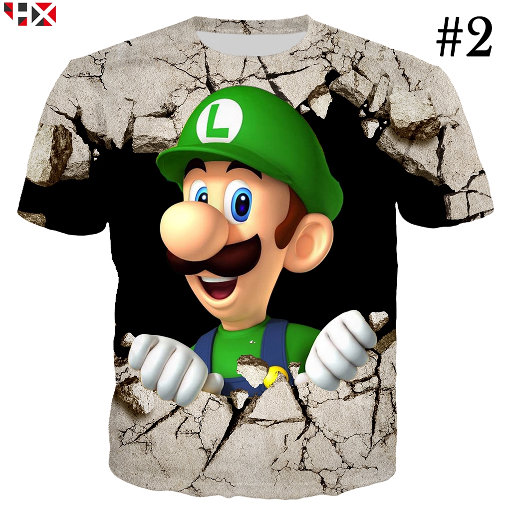 CLOOCL Game Super Mario 3D Men Casual T-Shirts