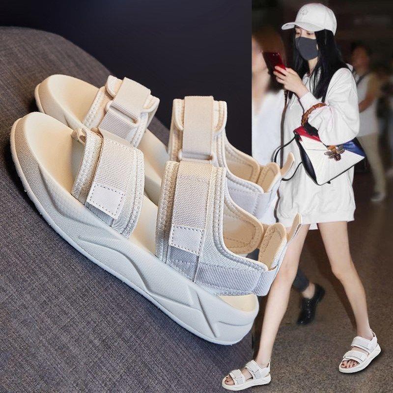 Dép sandal nữ đế bệt hai quai (3 MÀU) hot trend MSP HDST