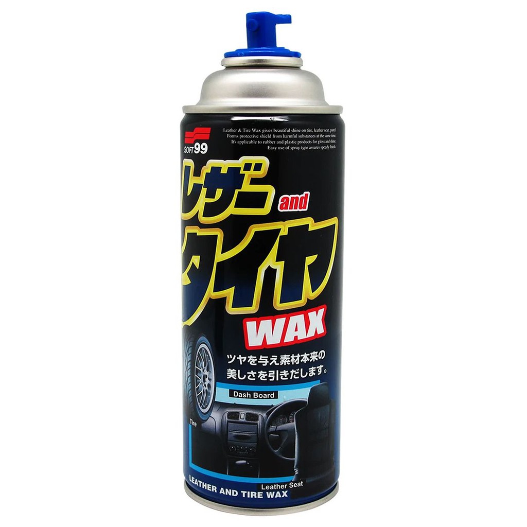 Làm Sạch Bảo Dưỡng Ô Tô Đa Năng Soft99 Leather Tire Wax 420ml