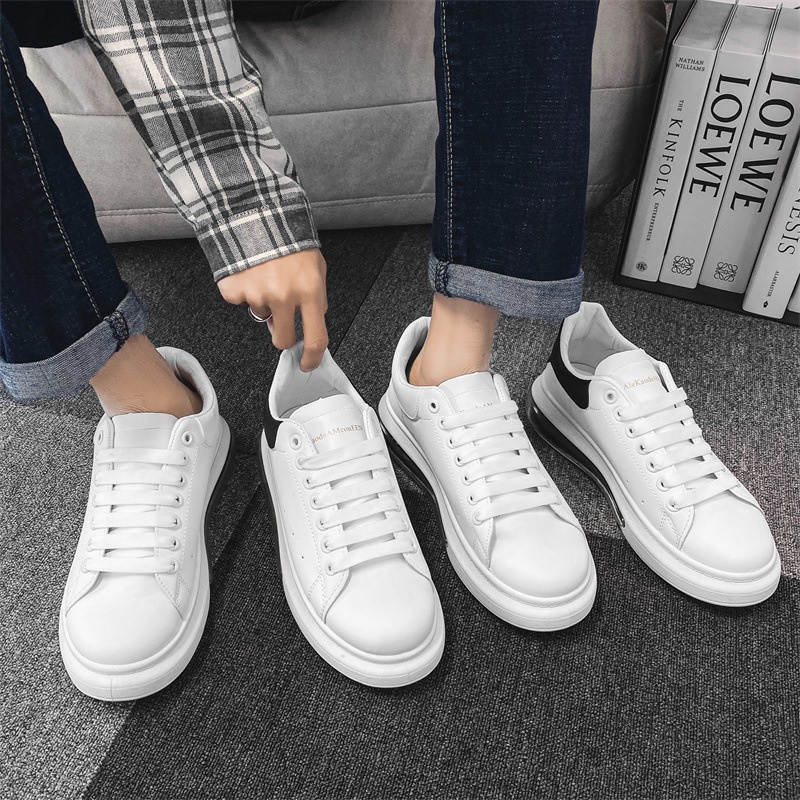 Giày thể thao Mc Queen gót nỉ nam nữ ( đủ size nam nữ) hàng nhập hot trend Màu trắng Ttg059