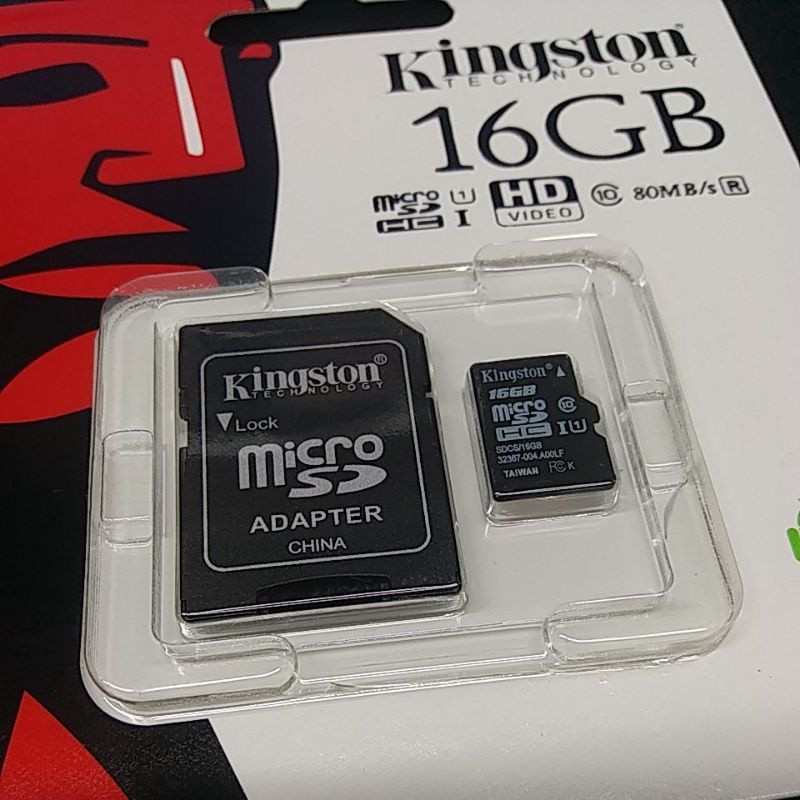 Thẻ nhớ 16Gb Kington MicroSD kèm Adapter