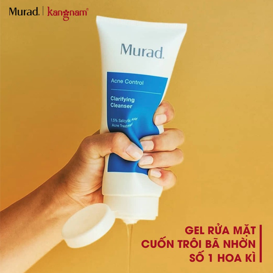Gel Rửa Mặt Cho Da Mụn Clarifying Cleanser Murad 200ml TẶNG 2 sữa rửa mặt Murad