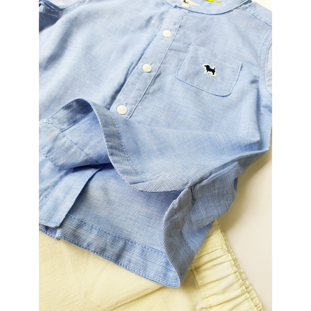 MOB2030-MOQ2029 Set bộ xanh, quần lẻ cho bé