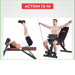 Ghế tập gym tập tạ 4 trong 1 có thể gấp gọn đa chức năng dùng tại nhà ghế băng tập thể thao dụng cụ thể hình đa năng