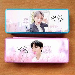 Hộp bút hình Park Ji hoon hai tầng