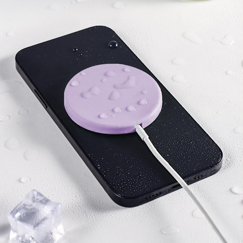 Bộ Sạc Không Dây Chống Nước Bằng Silicone Cho Magsafe Iphone 12