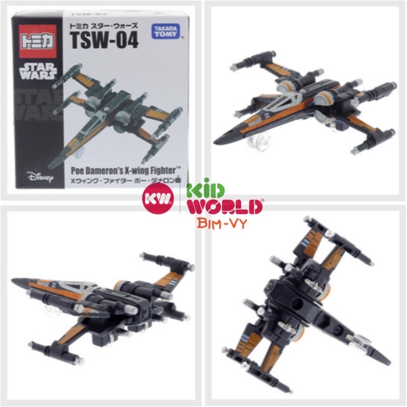 Xe mô hình Tomica Box Disney Star Wars TSW-04 Poe Domeron's X-wing Fighter. MS: 707.