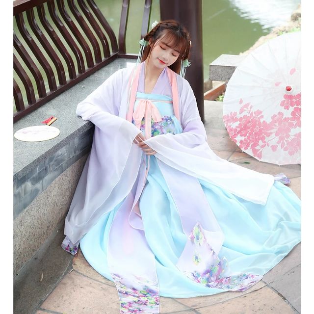 019 Hán phục in hoa