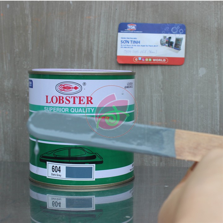 Sơn thơm công nghiệp Lobster màu xám xanh DARK GREY 604 800ml - 1 LON