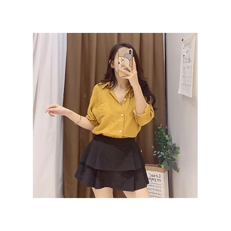 Chân Váy Xếp Ly Ngắn Xòe Sang Chảnh - Chân Váy Với Chất Liệu Vải Tuyết Mưa Co Dãn Senorita CV000