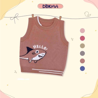 [Mã BMLT30 giảm đến 30K đơn 299K] DA982 Áo len gile cổ tròn Dokma (6-24M)