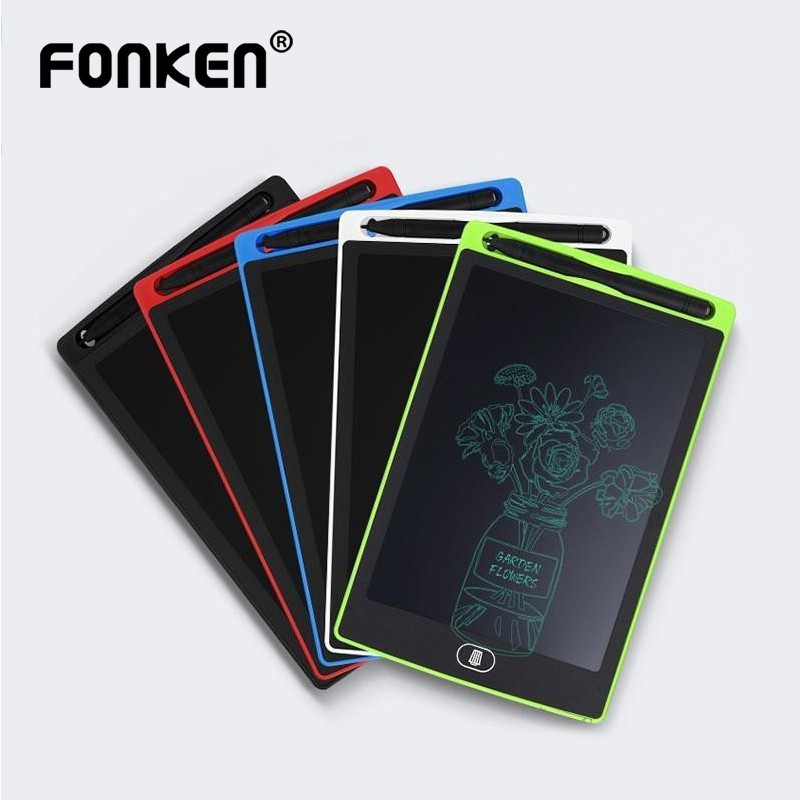 Bảng viết Fonken kĩ thuật số màn hình LCD xóa được siêu mỏng dành cho bé 8.5 inch