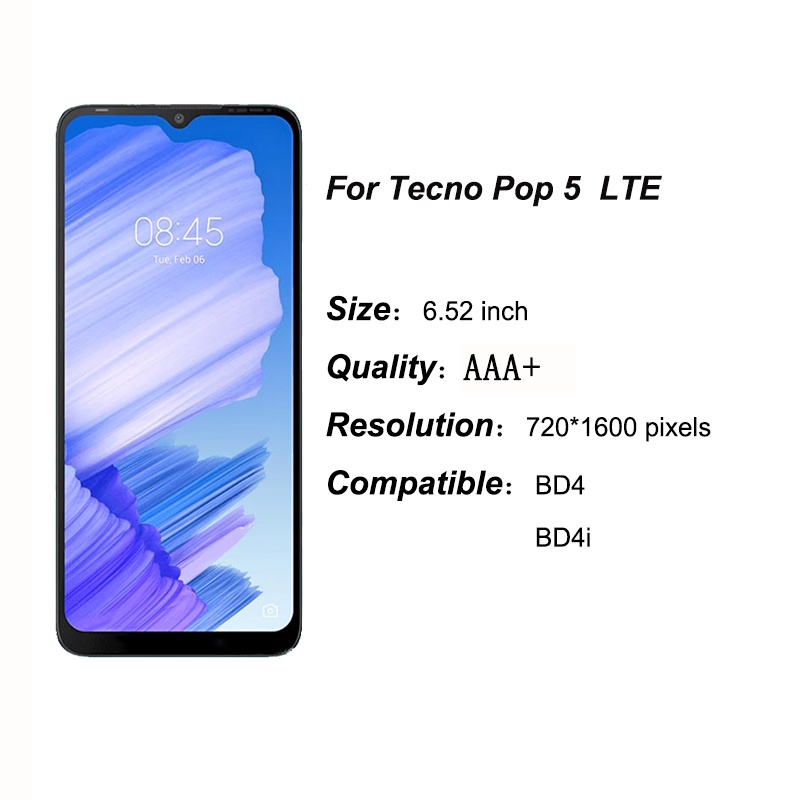 Màn Hình Tecno POP 5 Lite BD4 Cảm Ứng LCD