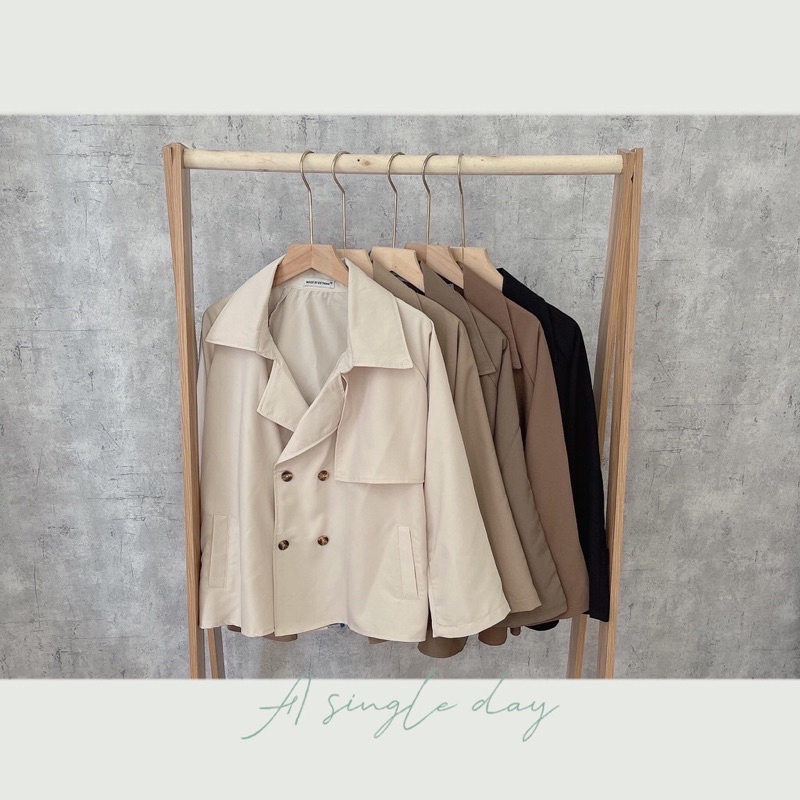 [Ảnh thật] Áo Blazer nữ dáng ngắn chất mịn - Áo khoác măng tô Quảng Châu loại 1 | BigBuy360 - bigbuy360.vn