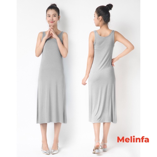 Váy đầm hai dây ba lỗ dáng dài vải Viscose tự nhiên co giãn mát lạnh mặc mùa hè, đầm mặc nhà mã VAV0285