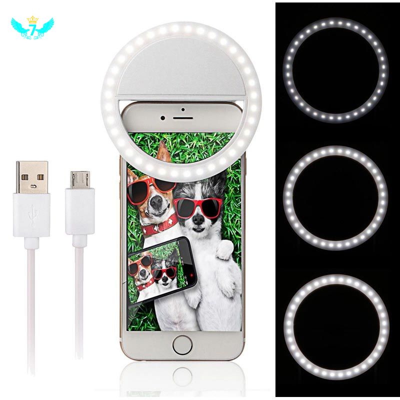 Mới Đèn Led Trợ Sáng Hỗ Trợ Selfie Cho Iphone Se 5 6 6s Plus Lg Samsung Htc Lg Wf