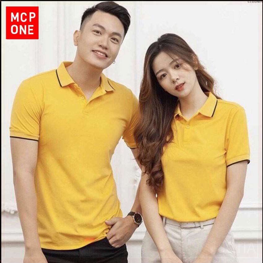 (FULL MÀU) Áo phông nam cổ bẻ ngắn tay phối viền cao cấp. Kiểu dáng Hàn Quốc chất liệu cotton,co giãn 4 chiều - MCPON