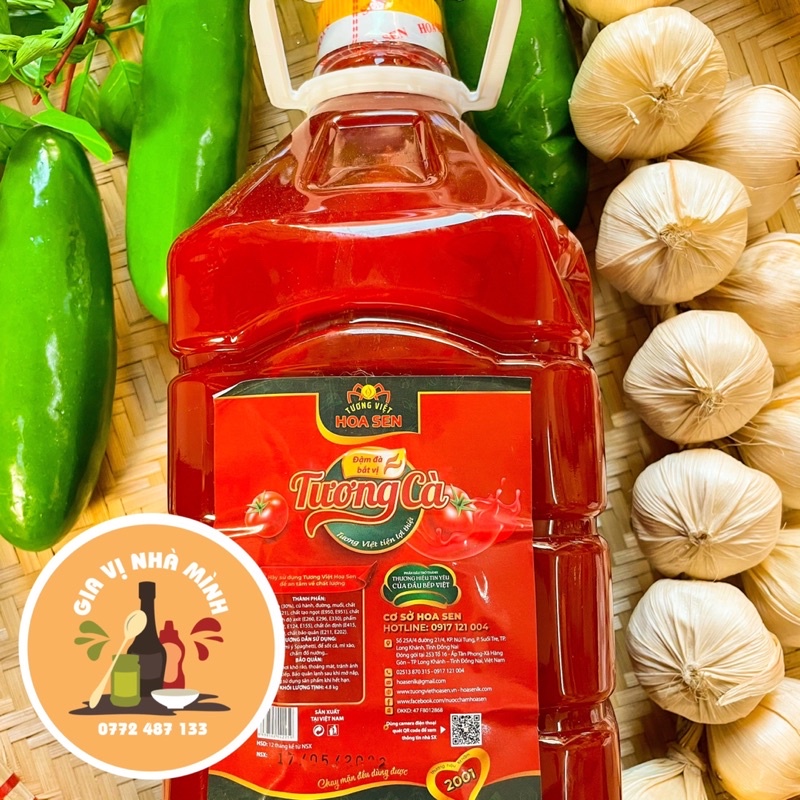 TƯƠNG CÀ HOA SEN TƯƠNG VIỆT CAL 5LÍT