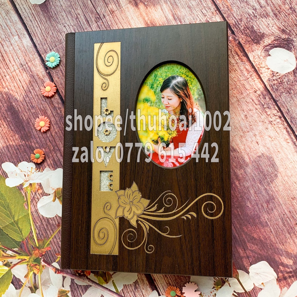 Album dán bìa gỗ khổ A4,20x30