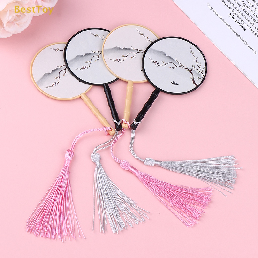 Set 2 Quạt Mini Trang Trí Nhà Búp Bê Tỉ Lệ 1: 6