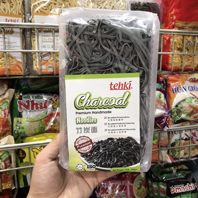 [THAN TRE] Mì Tehki Tinh Than Tre Malaysia Charcoal 250g Ăn Chay Ăn Kiêng Giảm Cân Tuyệt Vời