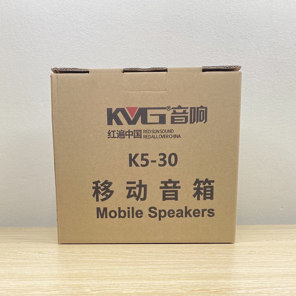 Loa karaoke bluetooth xách tay KVG K5-30 mini du lịch Tặng kèm 1 micro không dây hỗ trợ kết nối Bluetooth, AUX,TF card