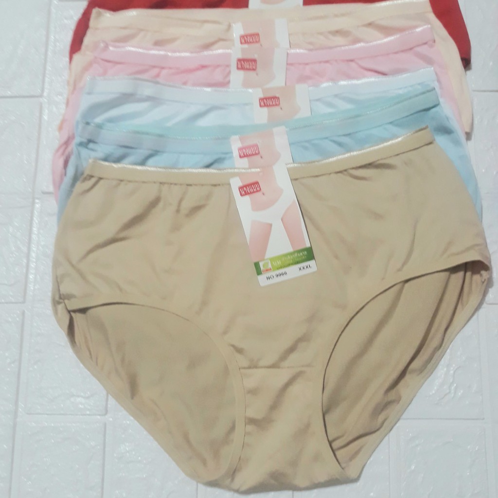 Quần lót bigsize 3xl cho người già trẻ béo mập bầu 80kg 70kg 60kg chip nữ cạp nhỏ lưng cao (Q9066); bikini