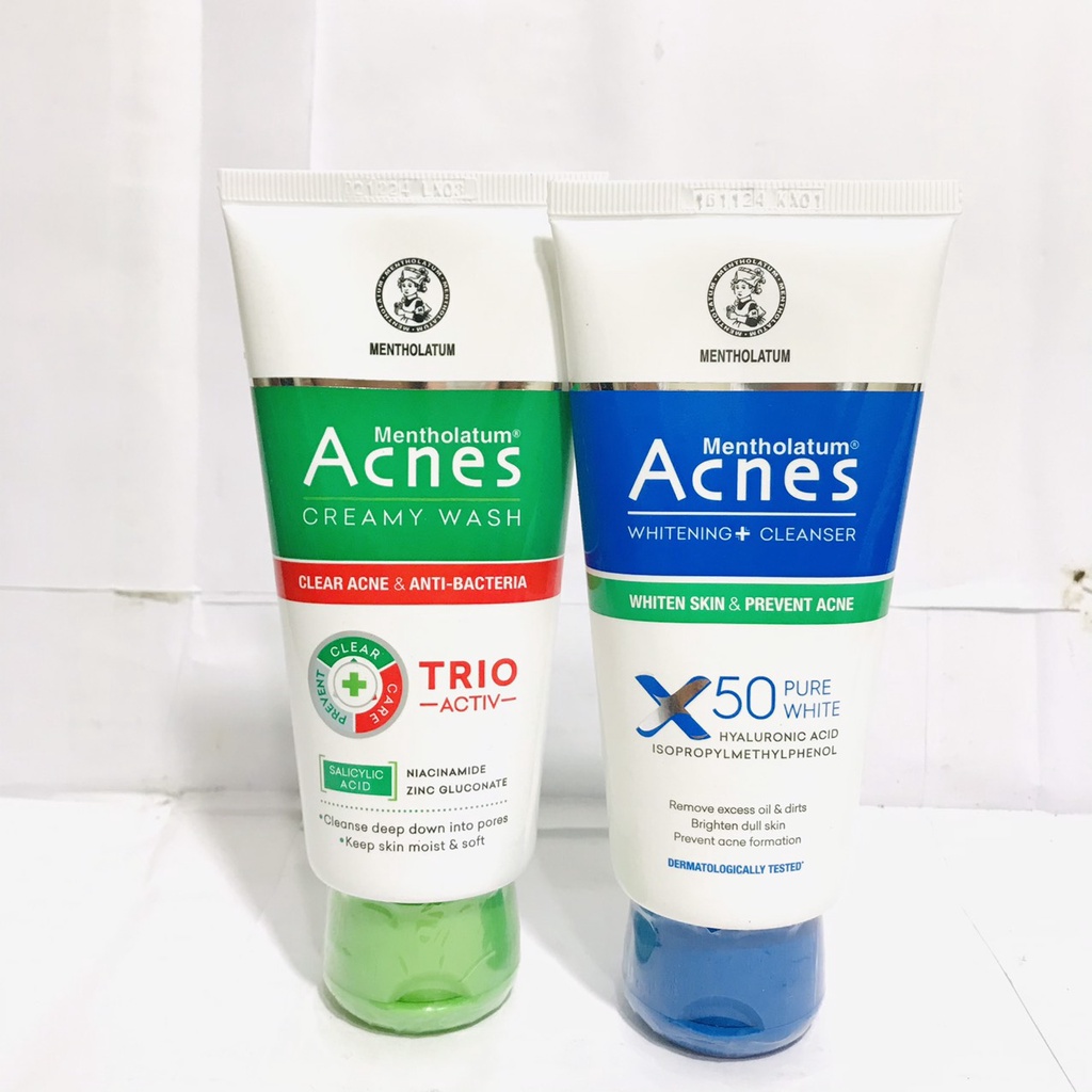 Sữa rửa mặt ngăn ngừa mụn sạch khuẩn da mịn màng Acnes Creamy Wash 100g