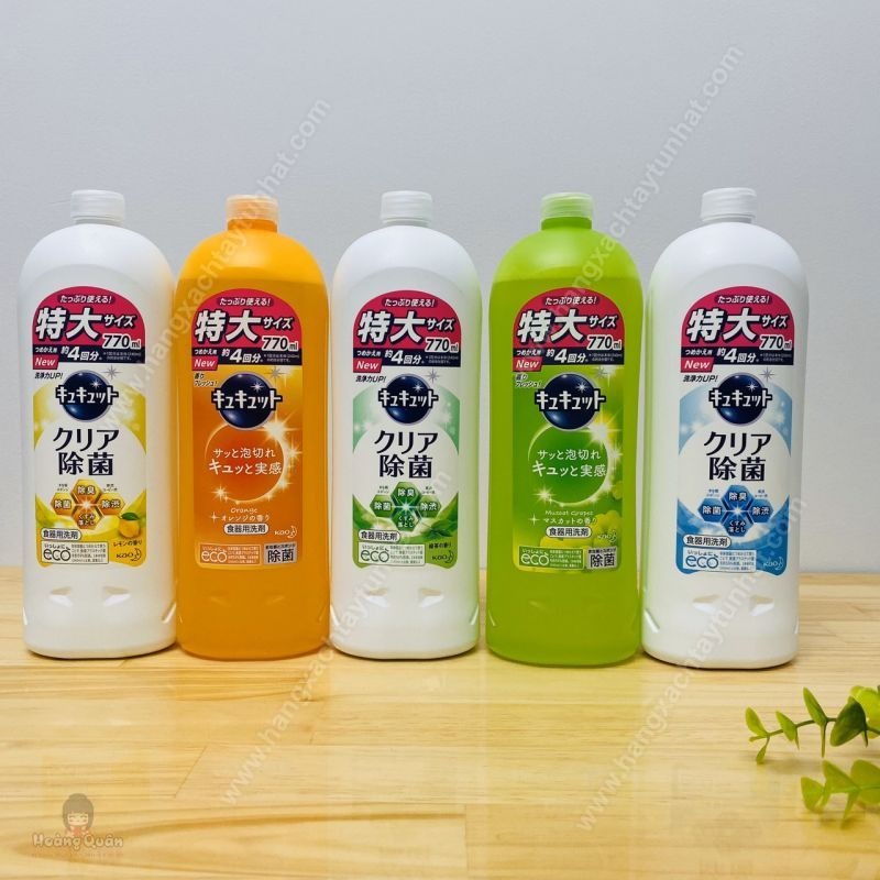 Nước rửa bát chén Kao Kuyte Kuyte 770ml kireya