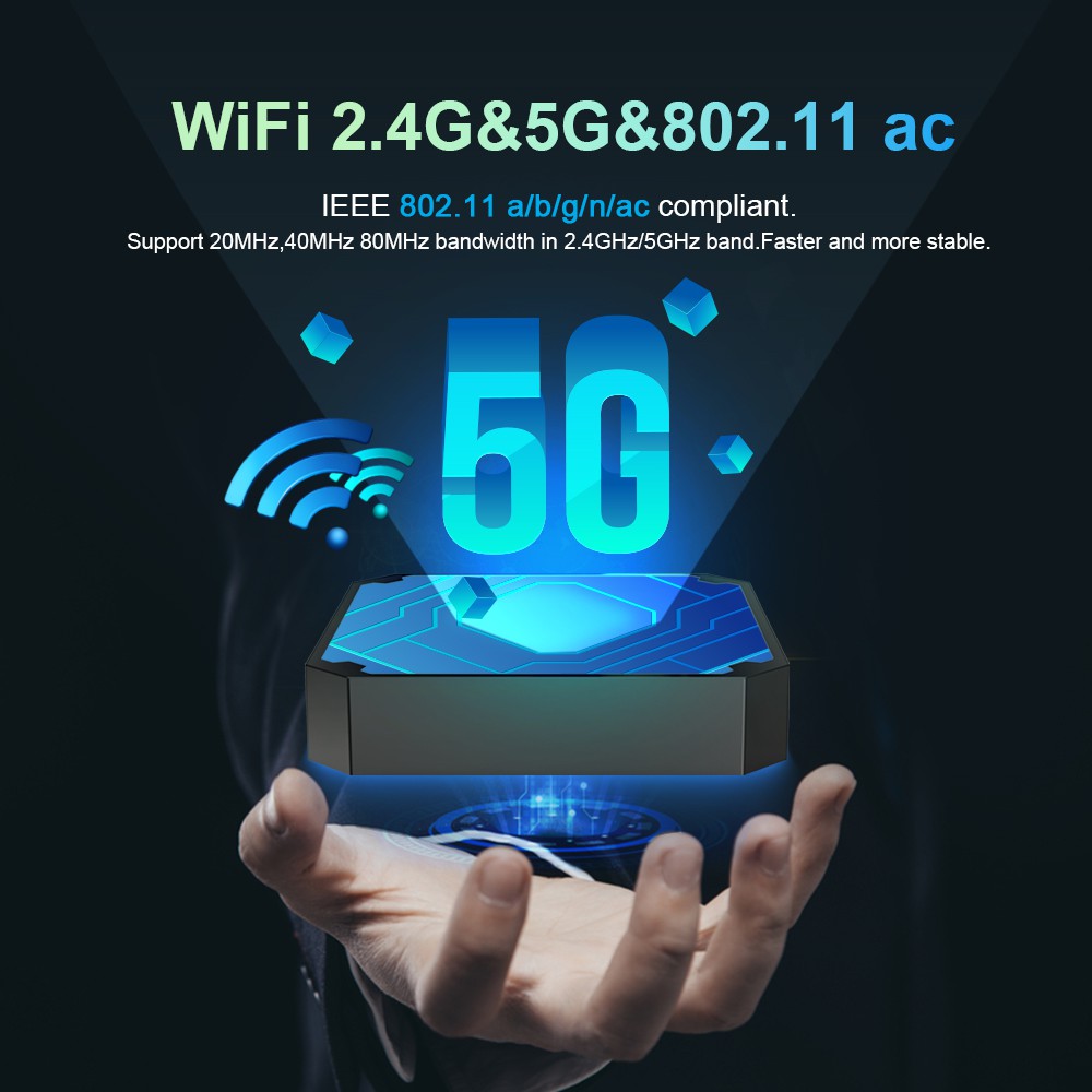 Android TV Box X96 mini 5G - Dual Wifi, CPU S905W4, Ram 2GB, Bộ nhớ trong 16GB