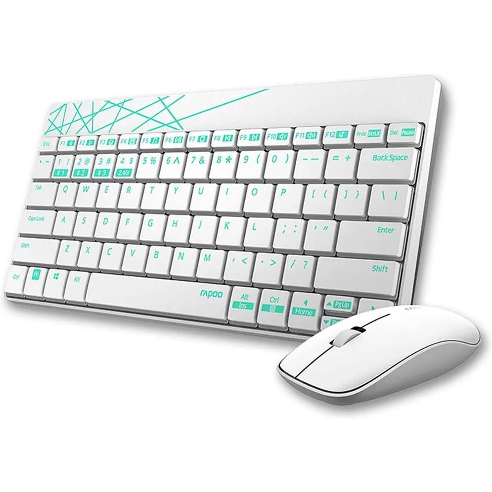 Bộ bàn phím và chuột không dây Rapoo 8000S - Hàng chính hãng