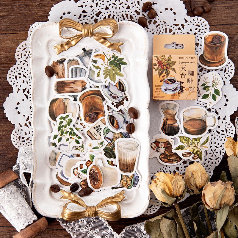 Set 46 Miếng Dán Hình Viên Đạn Trang Trí Sổ Tay/Nhật Ký DIY