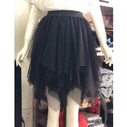 Chân Váy Xếp Ly voan đen trắng Chữ A Dáng ngắn Váy Thiết Kế Xẻ Quyến Rũ | BigBuy360 - bigbuy360.vn