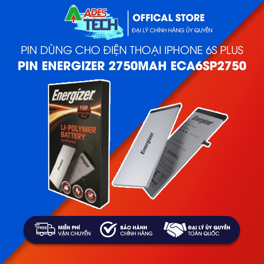 Pin Energizer cho iPhone 6s Plus 2750mAh ECA6SP2750 - BẢO HÀNH 12 THÁNG