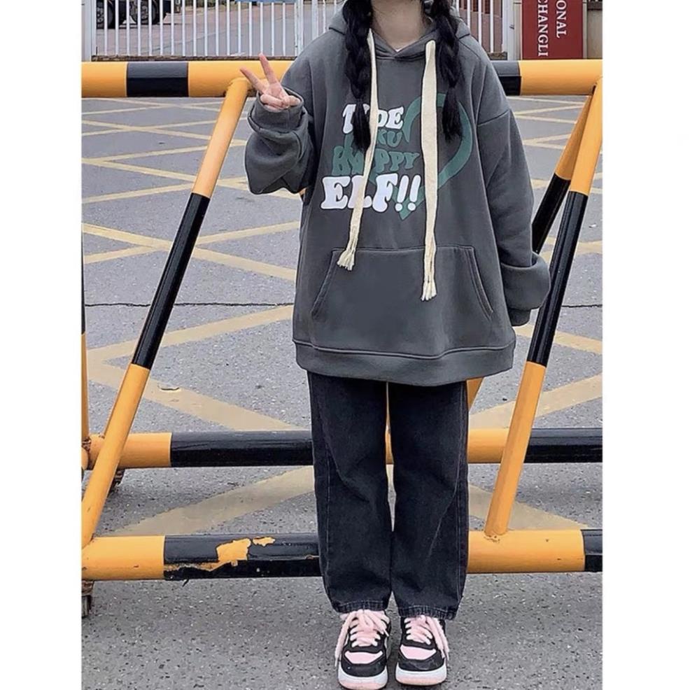 Áo hoodie TIDE tim xanh chất nỉ ngoại Form thụng cánh dơi trùm mông hàng có mũ, 2 lớp xịn sò