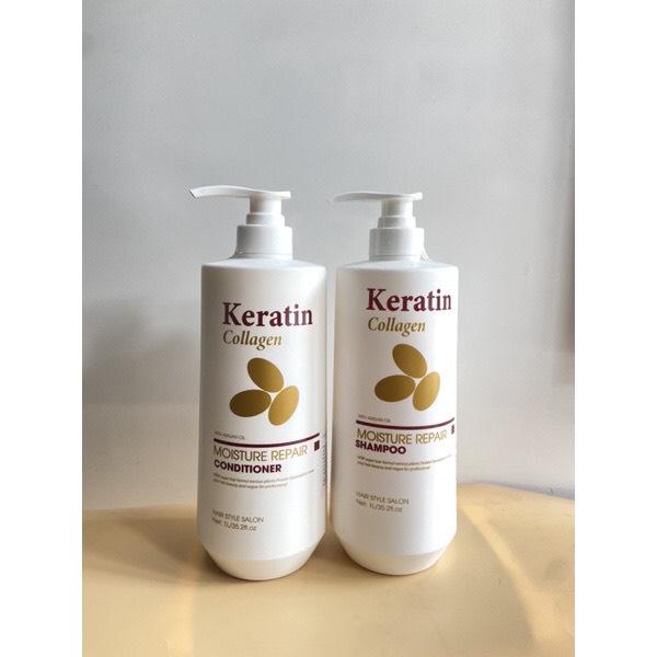 dầu gội xả Keratin collagen chăm sóc tóc