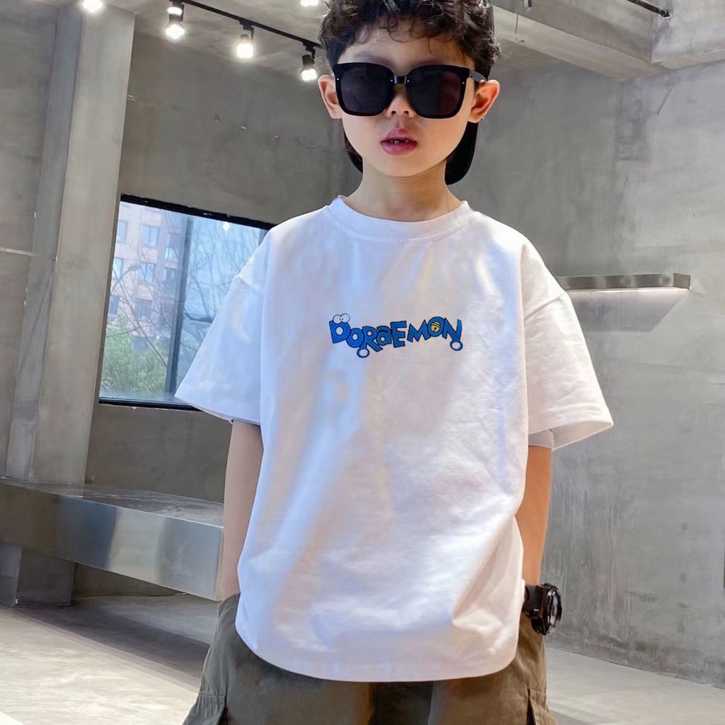 Áo Thun Tay Ngắn Chất Liệu 100% Cotton Nguyên Chất Mềm Mại Thời Trang Mùa Hè Cho Bé