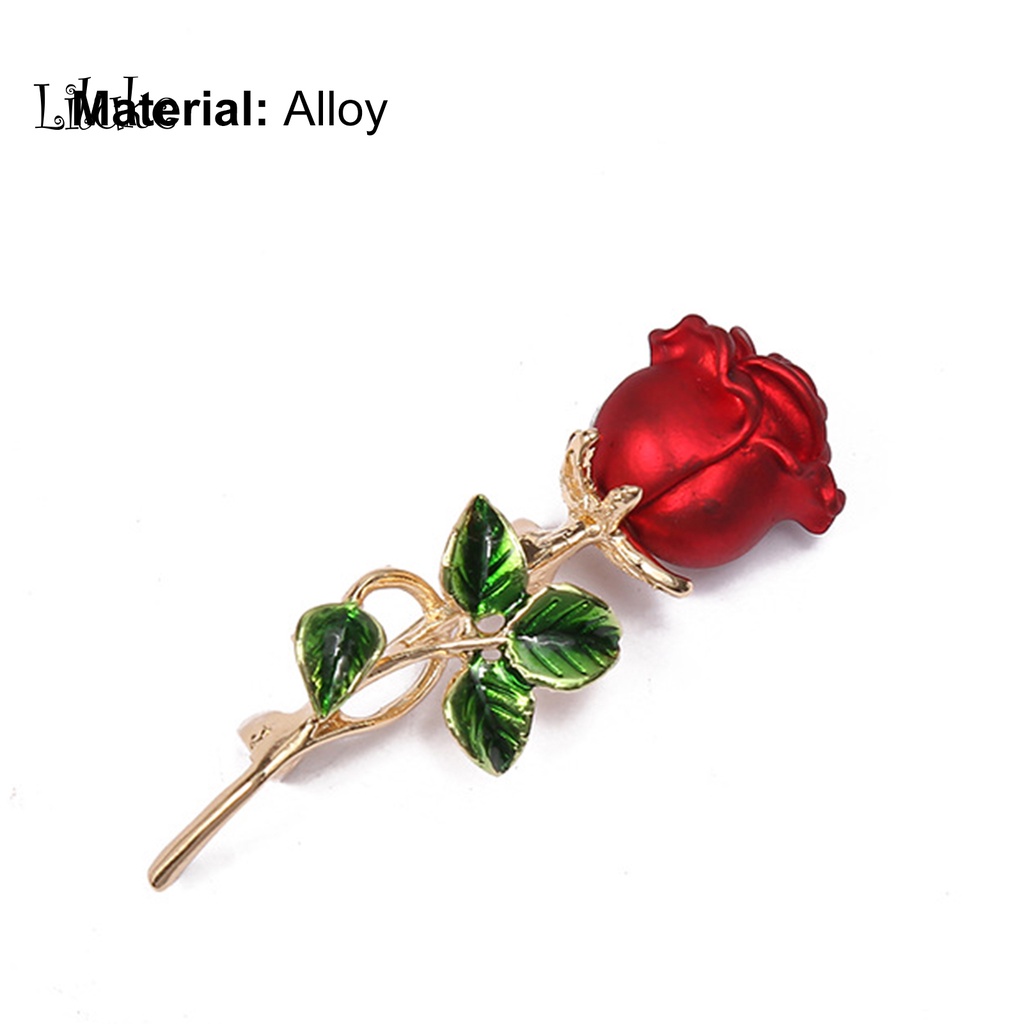 Ghim Cài Áo Hình Hoa Hồng Chống Gỉ Thời Trang Cho Nữ