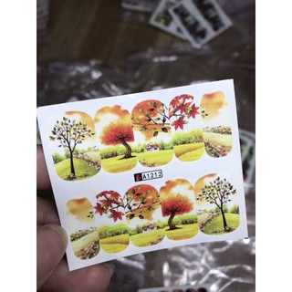 (6)Hình dán stick săm nước phong cảnh