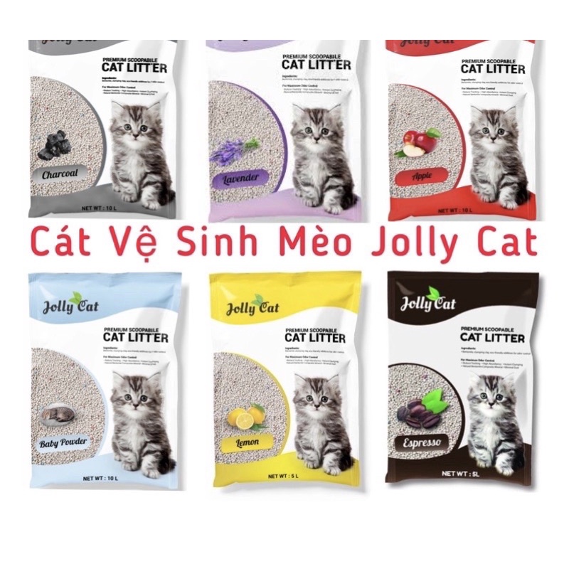 Cát Vệ Sinh Cho Mèo Jolly Cat 5L