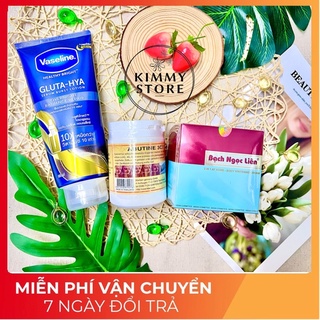 combo kem bạch ngọc liên + abutine 3c3 + vaseline gluta hya