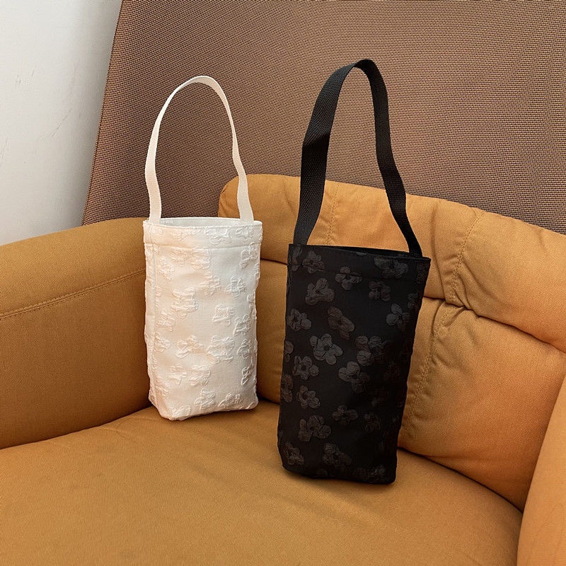 Túi Xách Vải Canvas Màu Sắc Đơn Giản Phong Cách Hàn Quốc