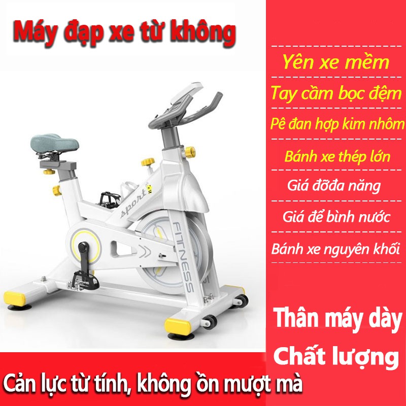 Xe đạp thể dục SPORT cản lực từ tính, chống mài mòn, không có tiếng ồn !