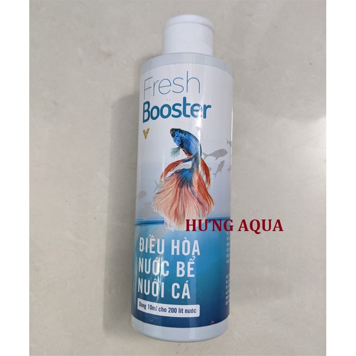 Khử clo hồ cá, dung dịch khử nước mới hồ cá chống sốc cá khi thay nước FRESH BOOSTER 100ml (chính hãng)