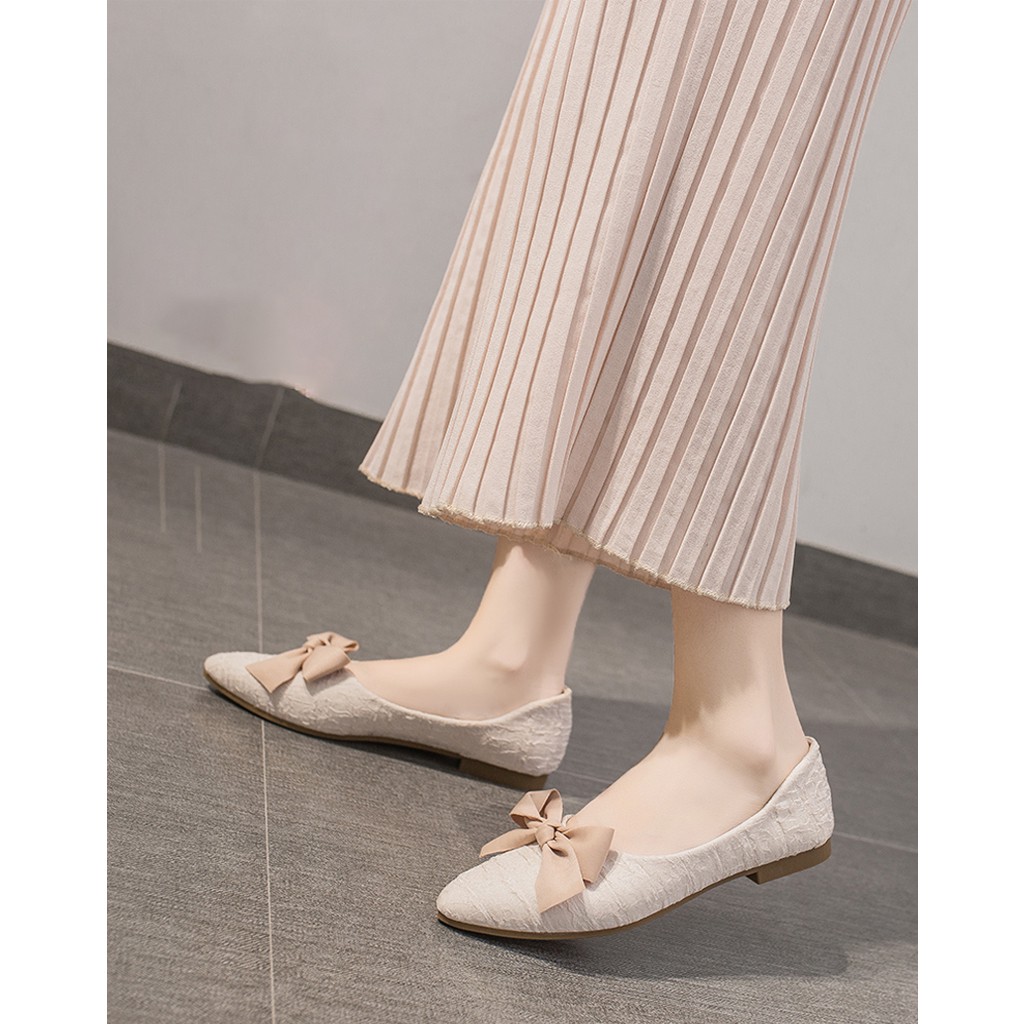 Giày búp bê 𝑭𝑹𝑬𝑬𝑺𝑯𝑰𝑷 Giày bệt mũi nhọn đế 1,5cm mềm êm chân Hot Trend MBS169 - MERY SHOES