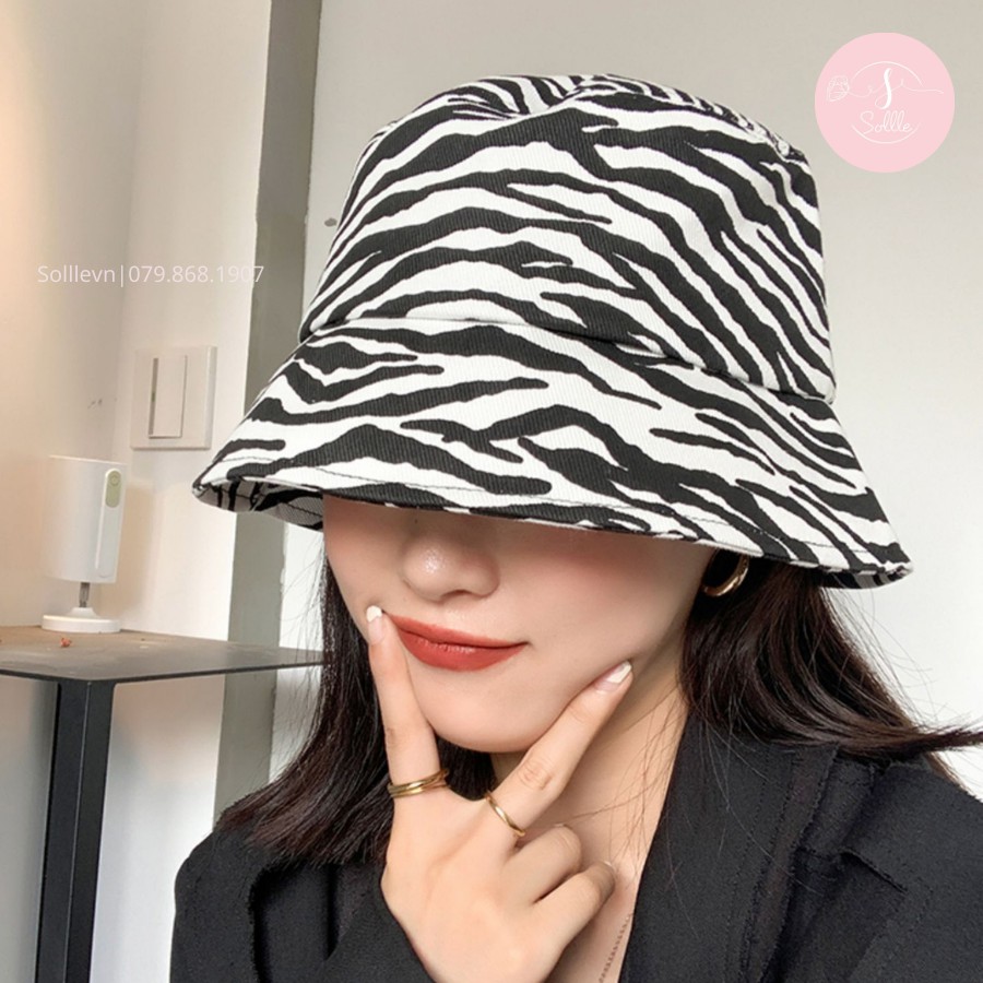 Mũ bucket vành cụp Sollle trơn phong cách Ulzzang Unisex M02