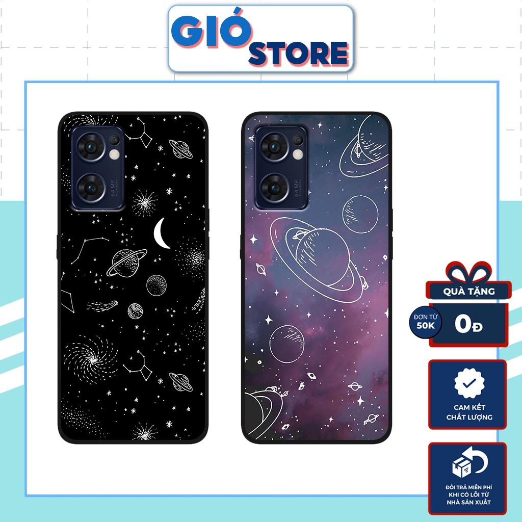 Ốp lưng Oppo Reno 7, ốp nhựa chống trầy,chống va đập hình vũ trụ,ngân hà cực hot