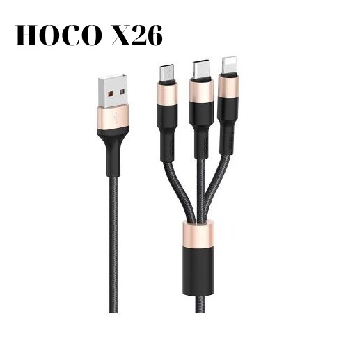 Cáp Sạc Nhanh Hoco UF01 2 In 1 , U14, X26 Cho Iphone Dài 1,2 M